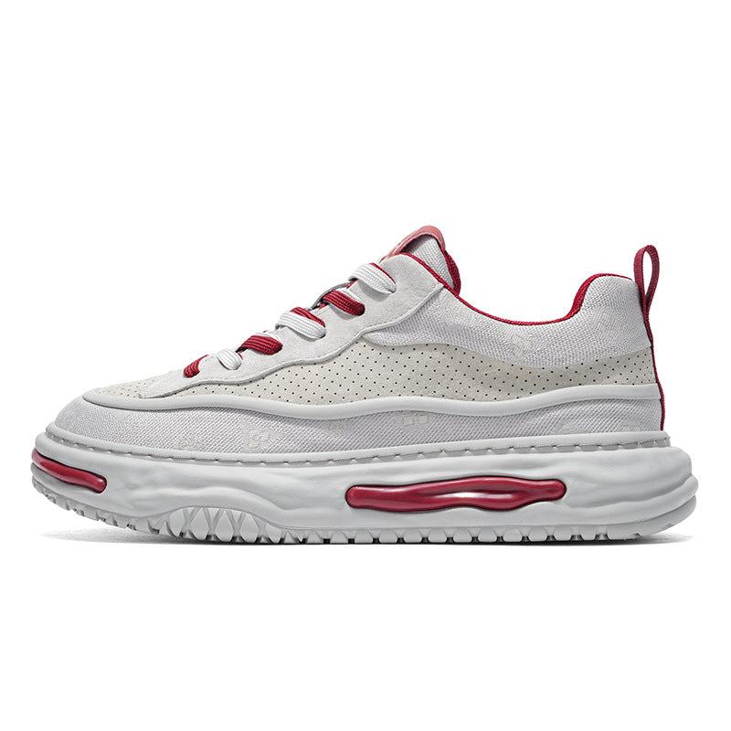 Trendy Color-Block Thick-Sole Height-Increasing Sneakers