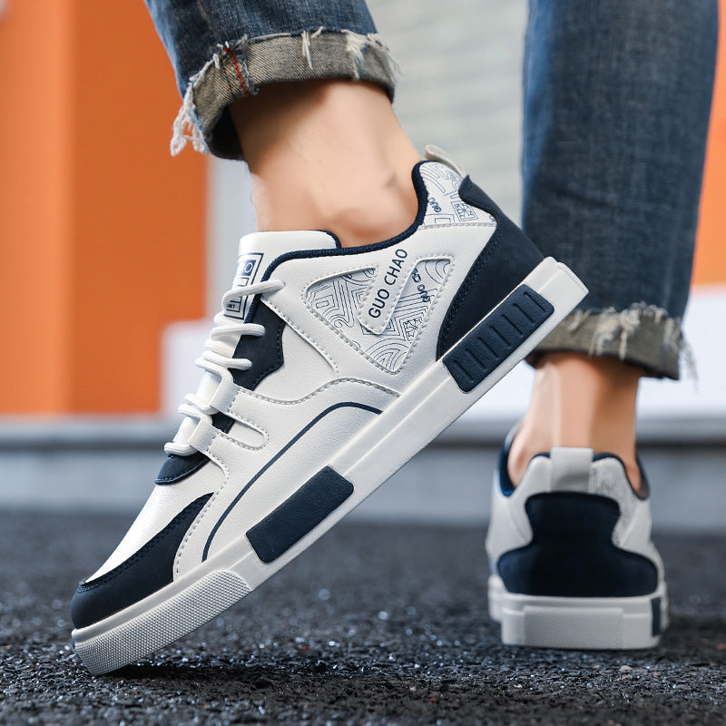 SEO Title Men's Premium Leather Sneakers