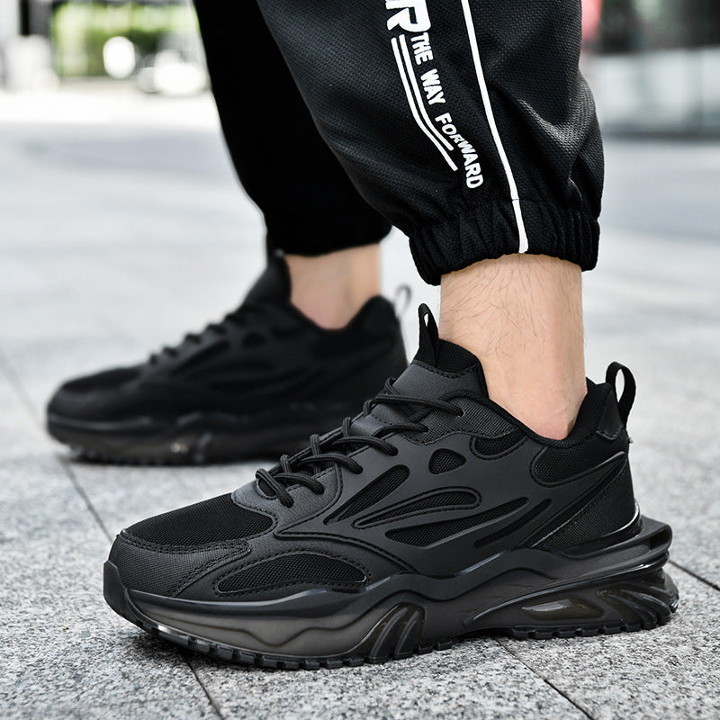Stealth Black Breathable Mesh Sneakers