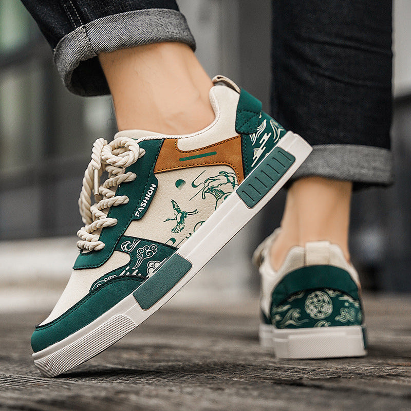 Men's Large Size Korean-Style Low-Top Sneakers