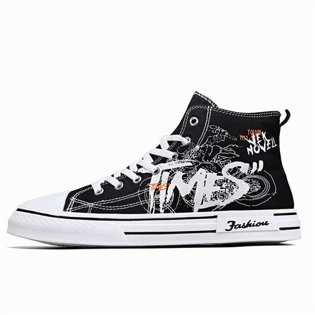 Men's Spring/Autumn Youth High-Top Canvas Sneakers