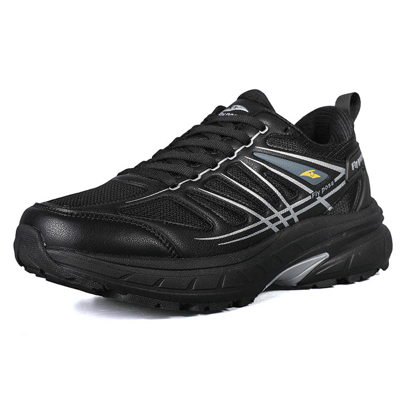 Men’s Color-Block Low-Top Thick-Soled Casual Sneakers