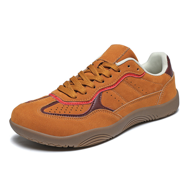 Men’s Wide-Toe Low-Top Lace-Up Casual Barefoot Sneakers