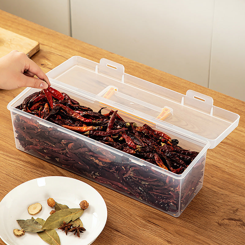 Sealed Kitchen Spice Storage Box for Cabinet Organization
