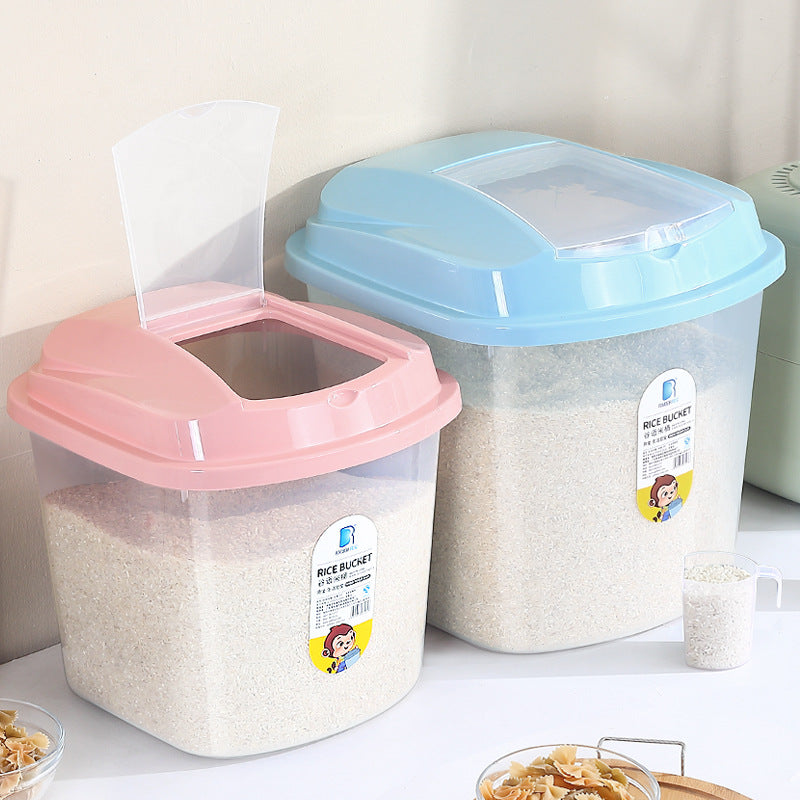 Large Capacity 20–50kg Rice Storage Bucket Insect — blue