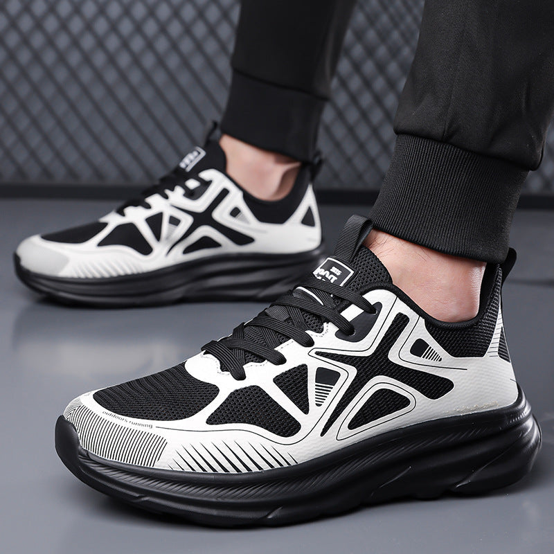 Men’s Breathable Lace-Up Lightweight Running Sneakers