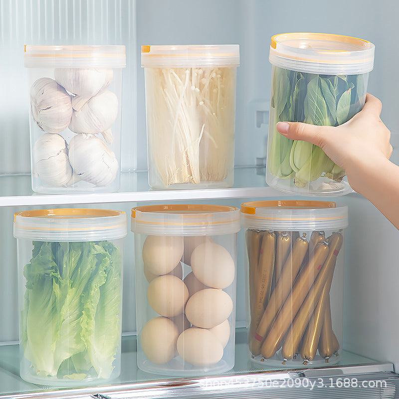 Transparent Sealed Kitchen Grain Storage Jar with Lid
