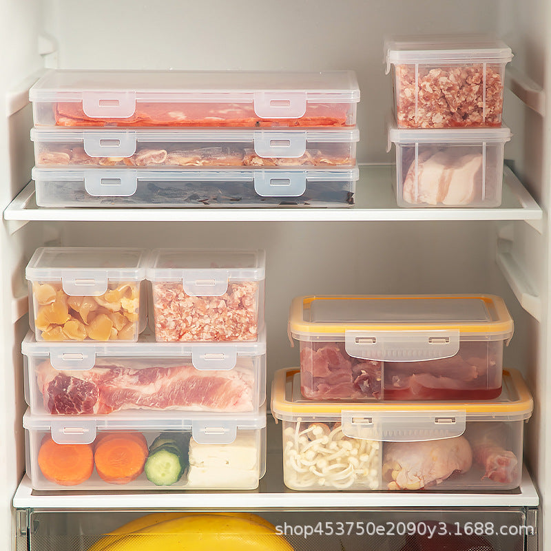 Sealed Transparent Refrigerator Food Storage Box for — clear