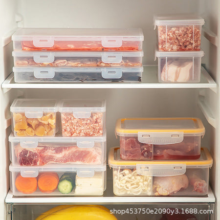 Sealed Transparent Refrigerator Food Storage Box for — clear