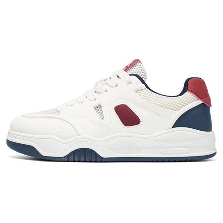 Men’s White Mesh Sneakers Korean Style Thick Sole Casual Shoes