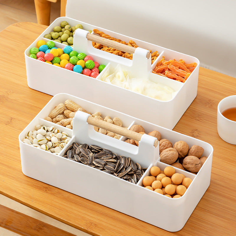 Large Multi Compartment Nuts & Snack Storage — blue