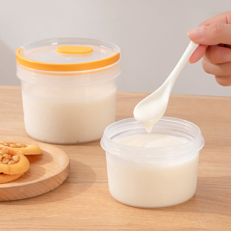 Sealed Round Transparent Food Storage Cup with Lid