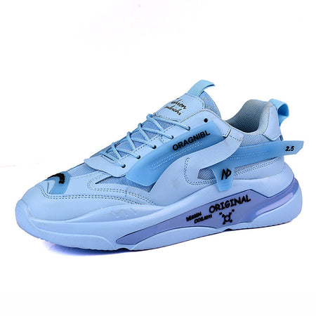 Men’s Mesh Dad Sneakers Low-Top Lace-Up Casual Shoes B1199