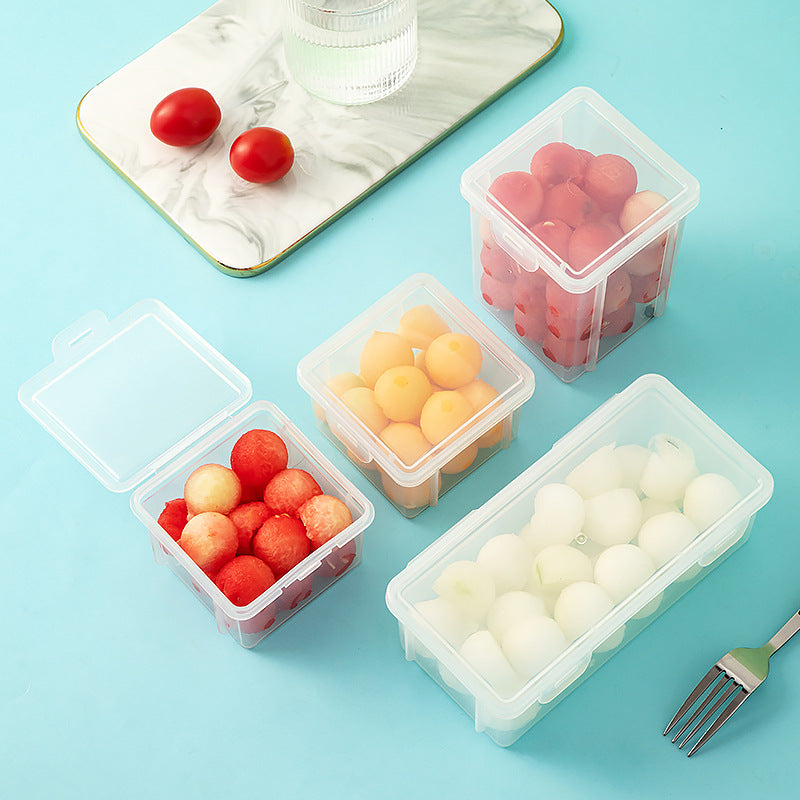 Portable Mini Bento Fruit Box with Sealed Flip Lid