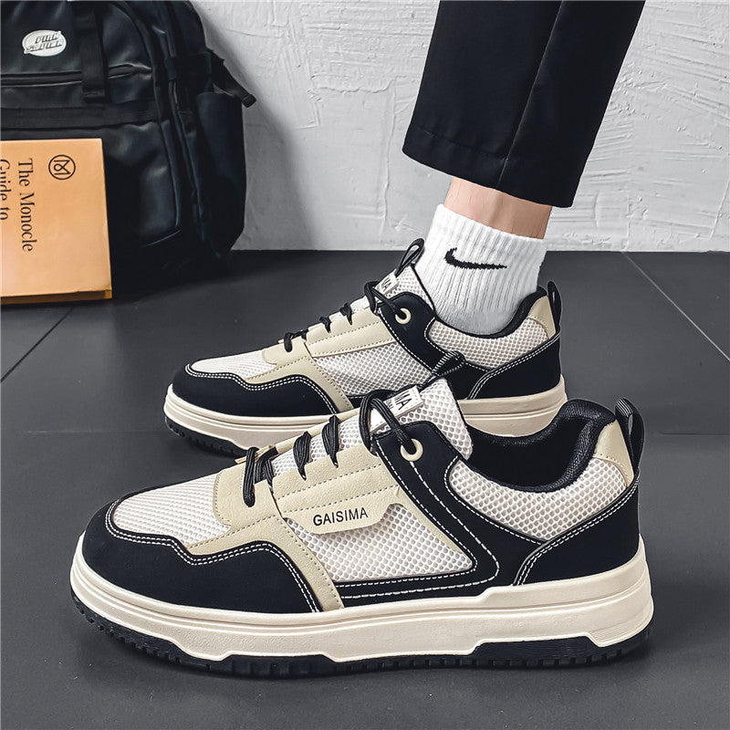 Men’s Breathable Mesh Low-Top Casual Sneakers for Spring & Summer