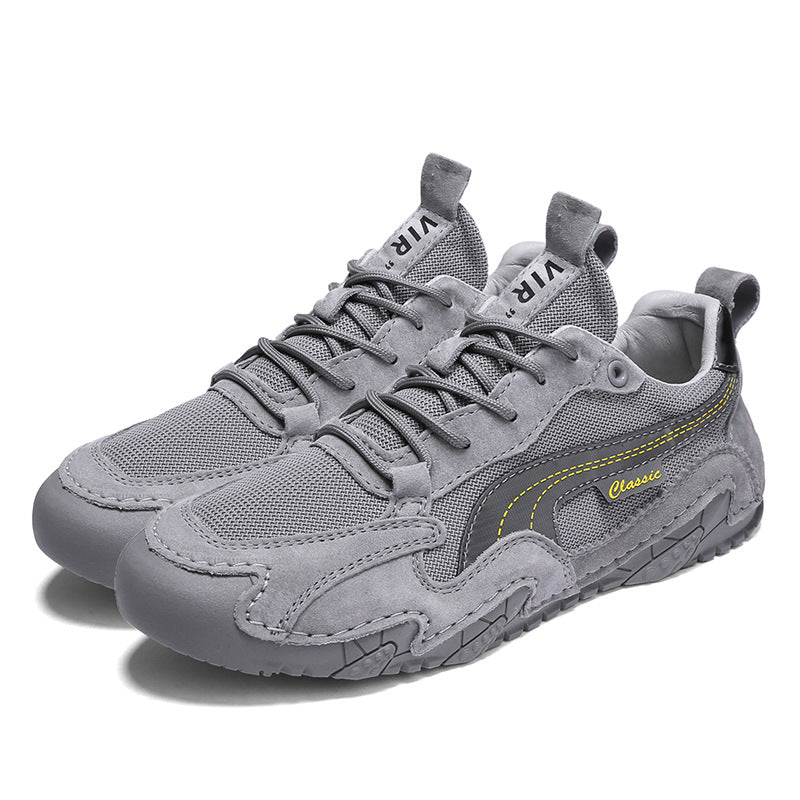 Men’s Breathable Mesh Platform Sneakers for Work and Casual