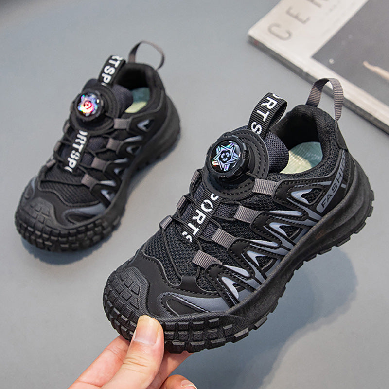 Boys Breathable Mesh Running Shoes with Soft Non-Slip Sole