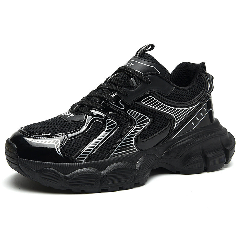 College Style Platform Lace-Up Shoes with Height Lift