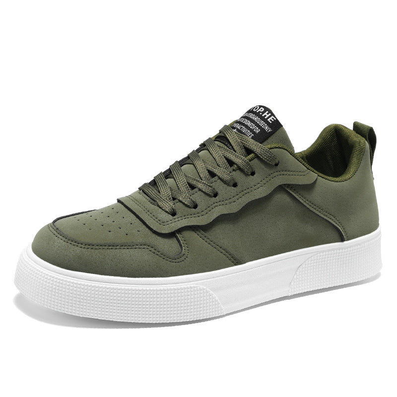 Men’s Korean Style Thick-Soled Low-Top Casual Sneakers
