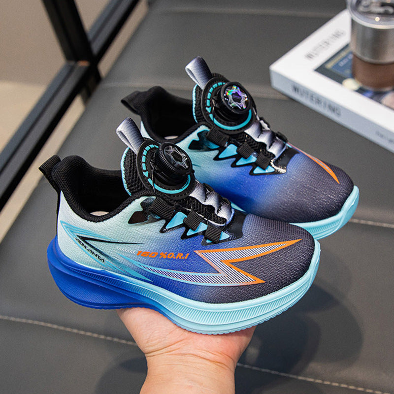 Boys Breathable Mesh Sneakers Shock Absorbing Soft Sole