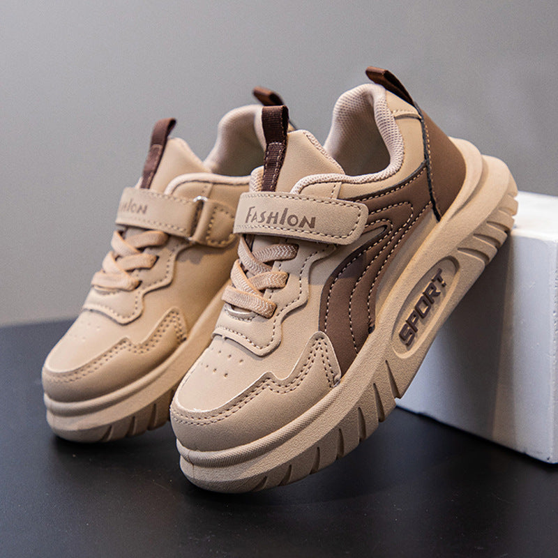 Boys Waterproof Sneakers Soft Sole Korean Style Casual Shoes