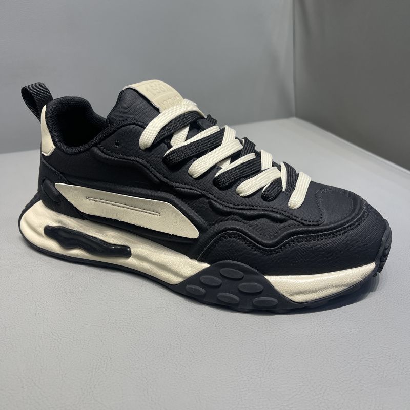 Men’s Korean Style Color-Block Thick-Soled Dad Sneakers