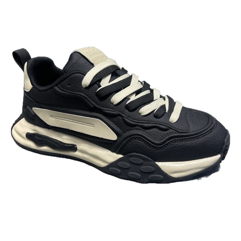 Men’s Korean Style Color-Block Thick-Soled Dad Sneakers