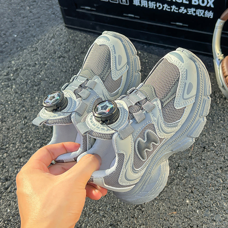 Kids Mesh Sneakers Lightweight Dad Shoes Casual Trendy Shoes