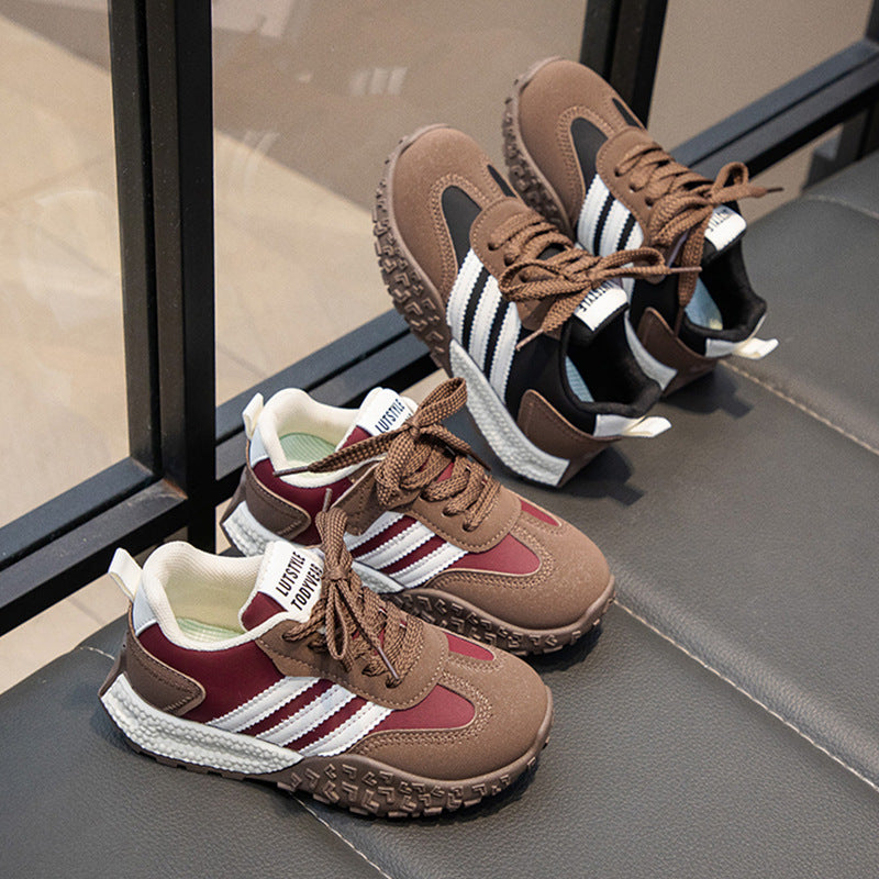 Kids Running Shoes Soft Sole Velcro Casual Sports Sneakers