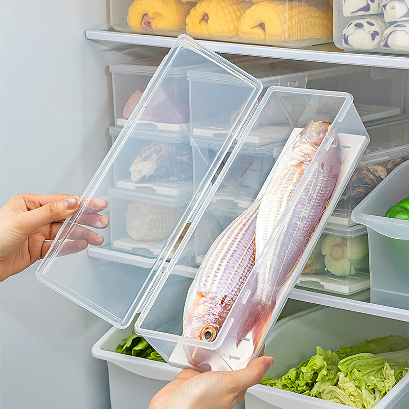 Sealed Refrigerator Storage Box with Lid for — Two pack