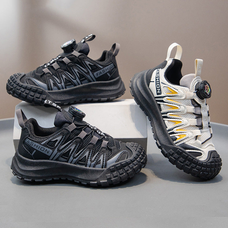 Boys’ Casual Sports Shoes – Soft Sole Non-Slip Running Sneakers