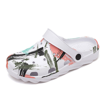 Couple Baotou Sandals Breathable Beach Crocs Style Casual Summer Shoes