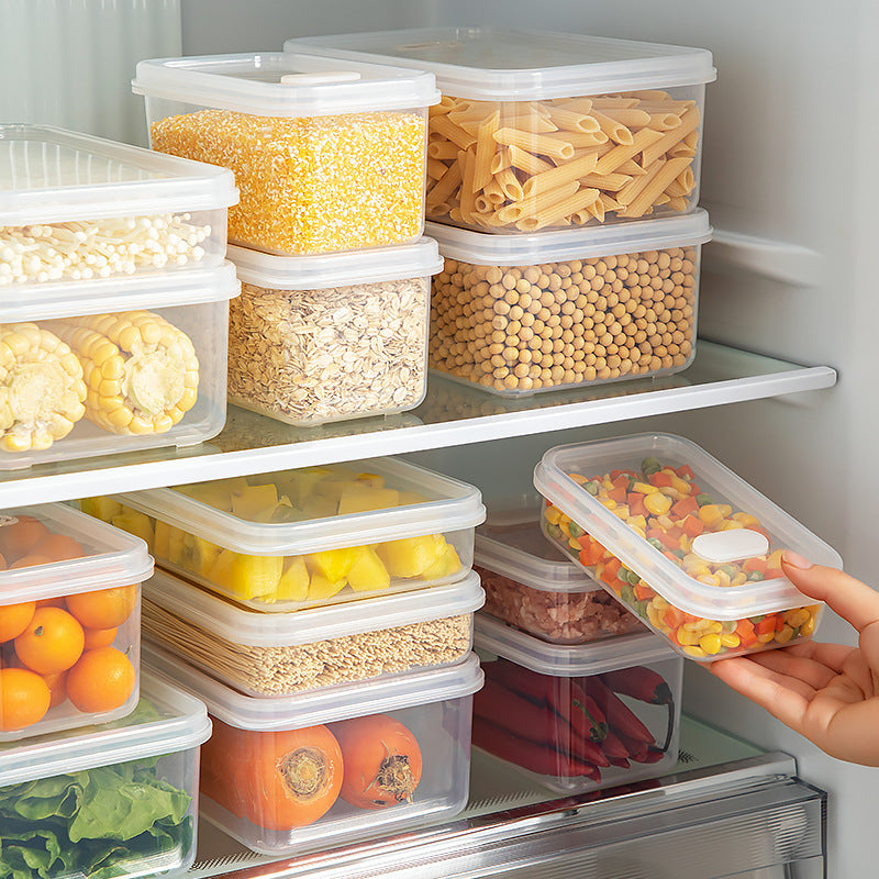 Japanese Style Sealed Refrigerator Food Storage Box — clear