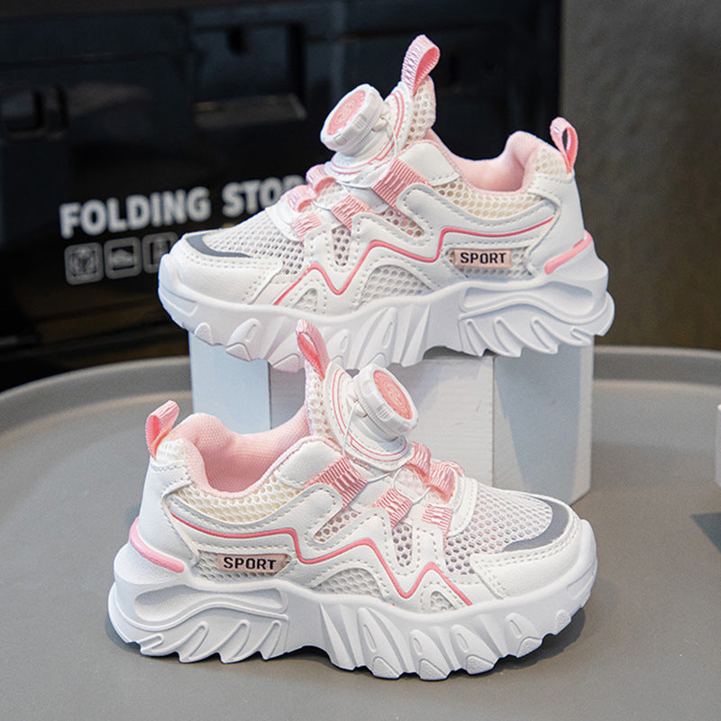Kids Breathable Mesh Sneakers Soft Sole Casual All-Match Shoes