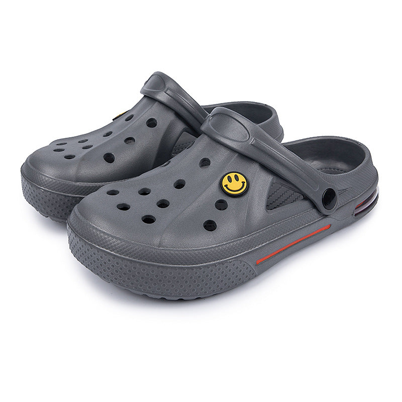 Men’s Two-Hole Sandals Summer Beach Casual Outdoor Large Size Slides