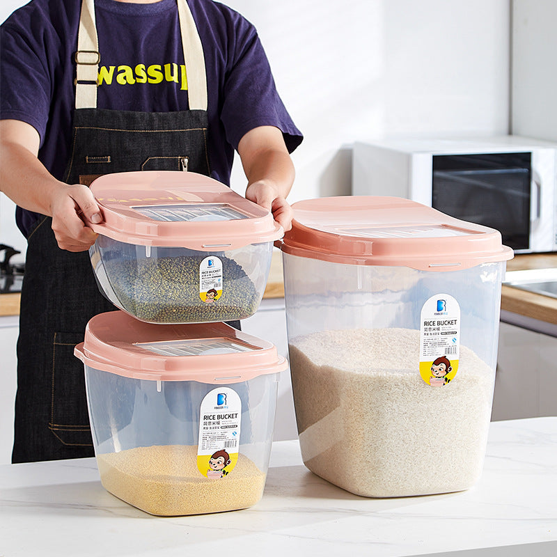 Large Capacity Sealed Rice Storage Box Insect — clear
