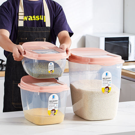 Large Capacity Sealed Rice Storage Box Insect — clear