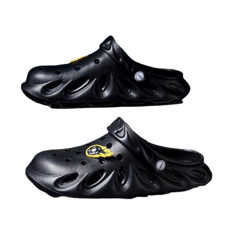 Men’s Hollow Toe Beach Slippers Outdoor Casual Summer Slides