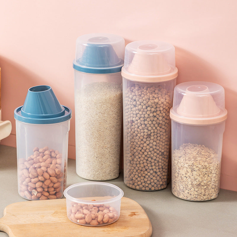 Sealed Transparent Spice Storage Jar for Coffee, — blue