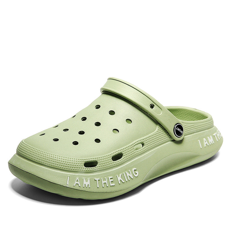 Men’s Hollow Clogs Baotou Beach Sandals