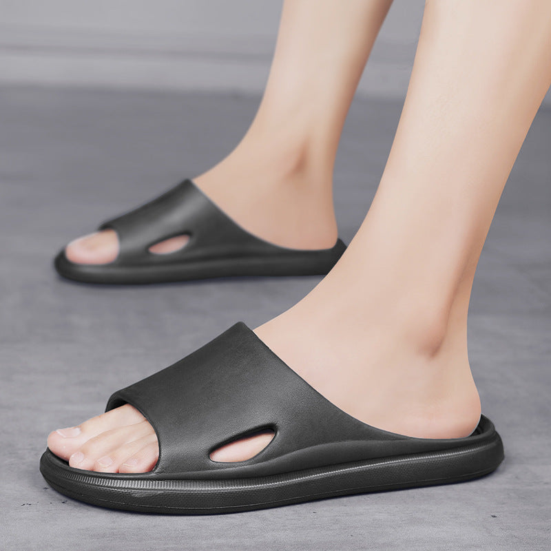 Couple Indoor Bathroom Slippers Breathable Non-Slip Summer Slides