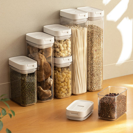Sealed Transparent Acrylic Kitchen Storage Cans for — clear
