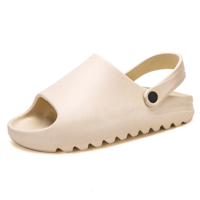 Men’s Slip-On Open Toe Sandals Breathable Non-Slip Summer Casual Shoes