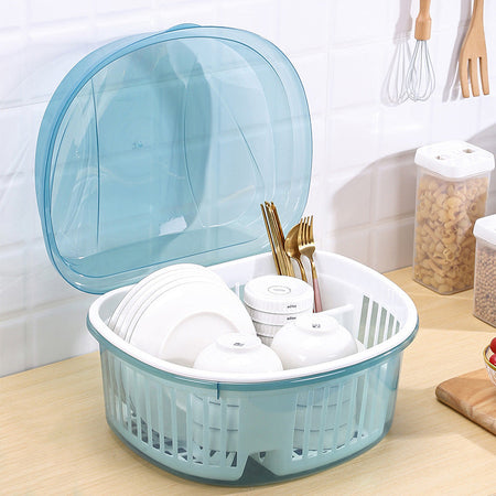 Japanese Style Single Layer Kitchen Sink Dish — single-tier clear