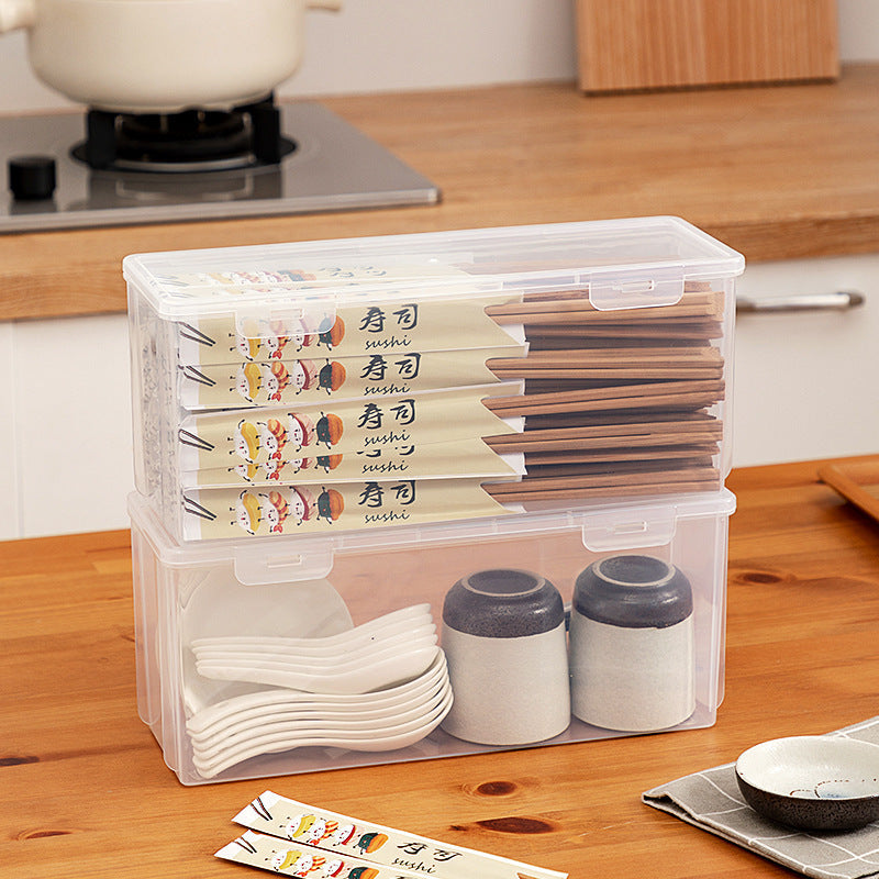 Japanese Style Portable Chopsticks Storage Box with — Chopsticks storage box 30 10.5 13cm