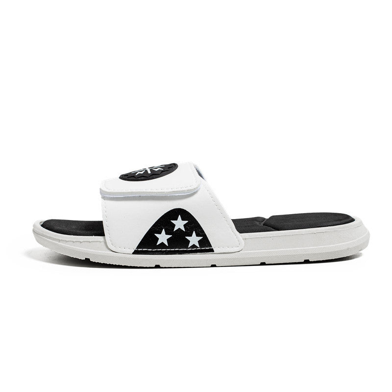 Unisex Velcro Summer Slippers Beach Travel Casual Couple Slides