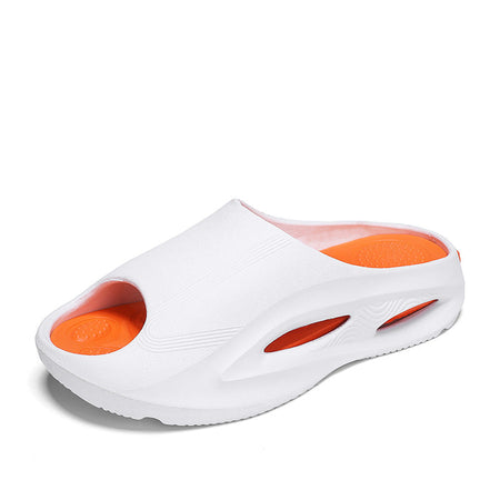 Men’s Open Toe Hollow Sandals Breathable Beach Travel Slippers