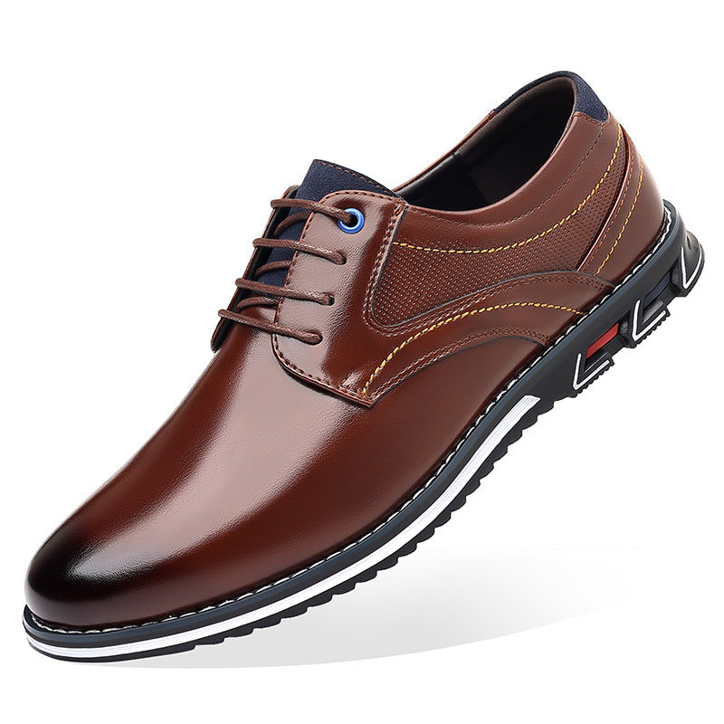 Black men's formal shoes - leather dress shoes for office and business occasions