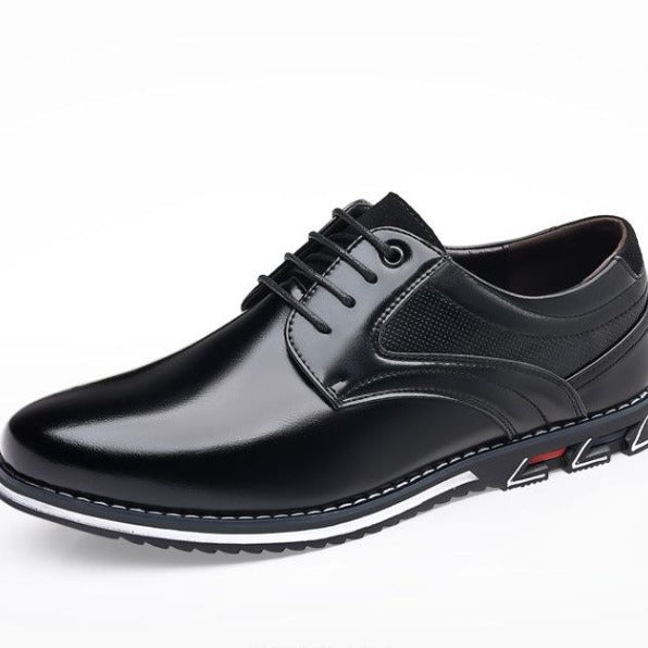 Men’s Lightweight Leather Lace-Up Shoes – Business Casual