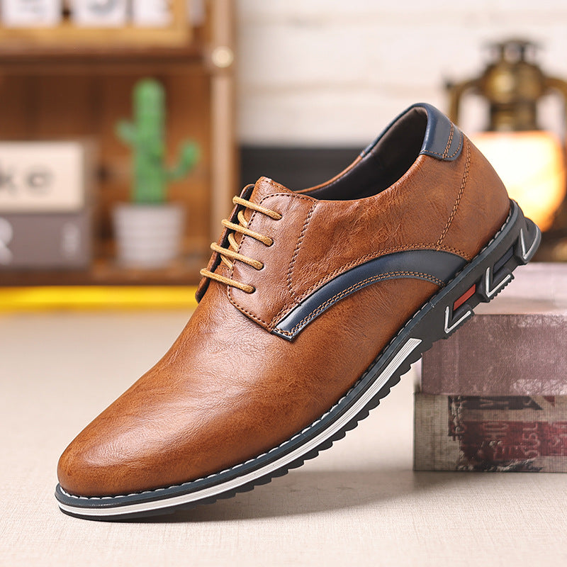 Black men's formal shoes - leather dress shoes for office and business occasions